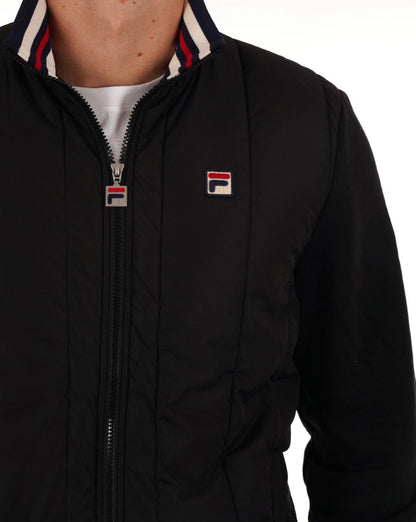 Fila Vintage Calum Pufferjacke Schwarz