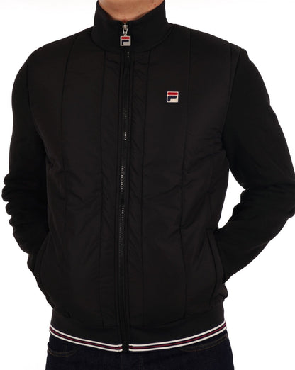 Fila Vintage Calum Pufferjacke Schwarz