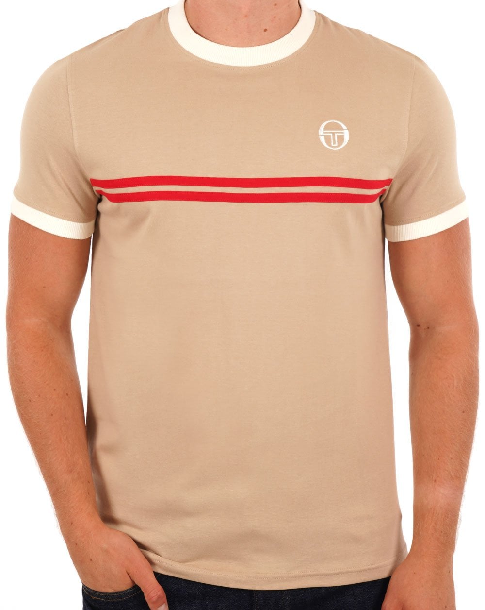 Sergio Tacchini Supermac T-Shirt Stein/Gardenie