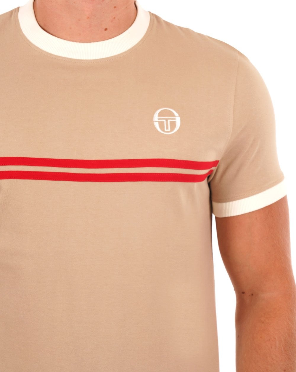 Sergio Tacchini Supermac T-Shirt Stein/Gardenie