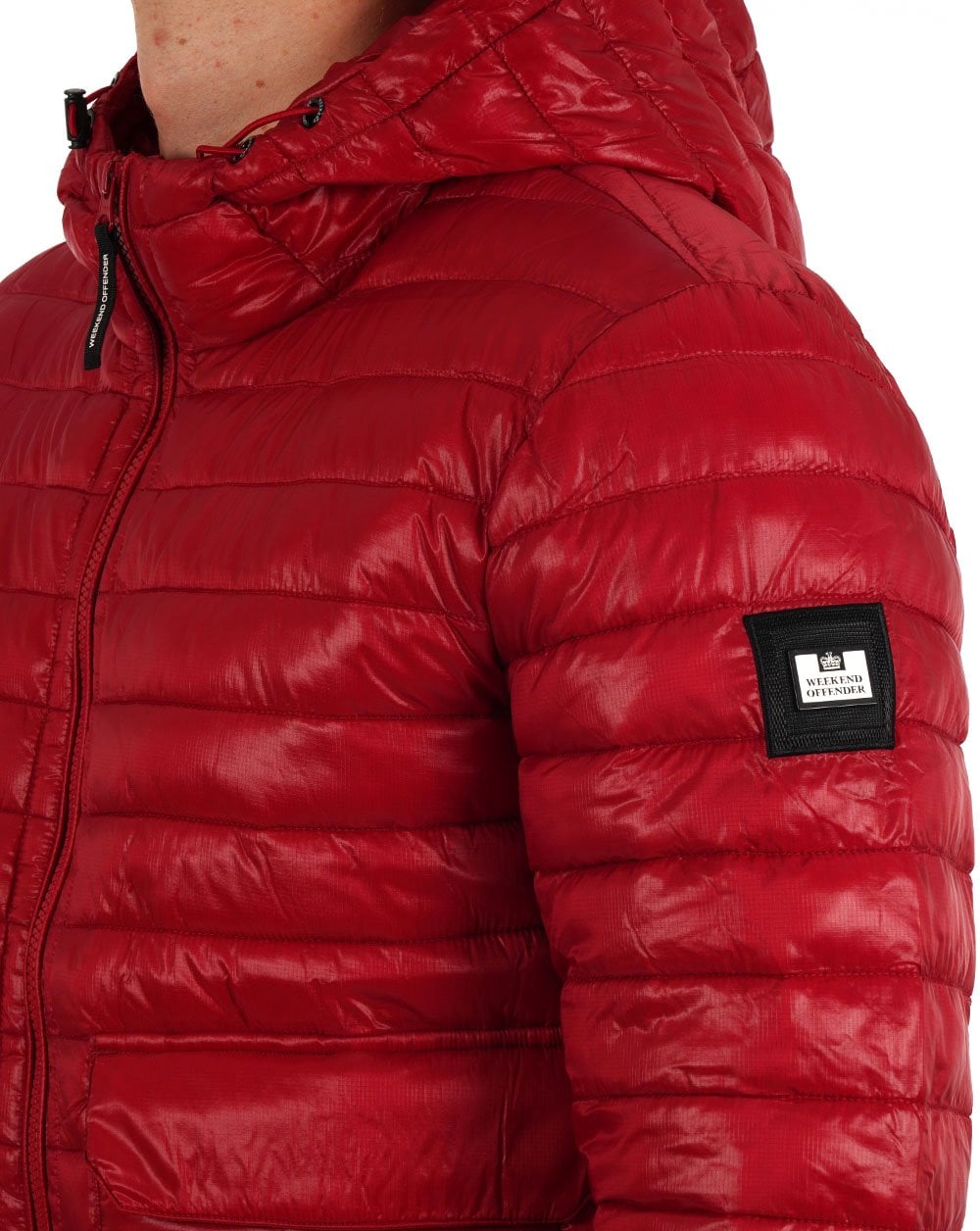 Weekend Offender Browne Steppjacke Scharlachrot