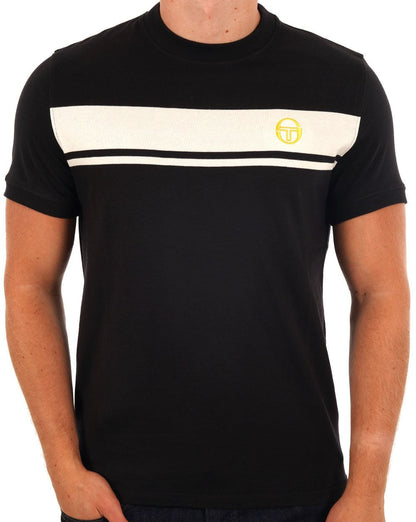 Sergio Tacchini Masters T-Shirt Schwarz/Gardenia