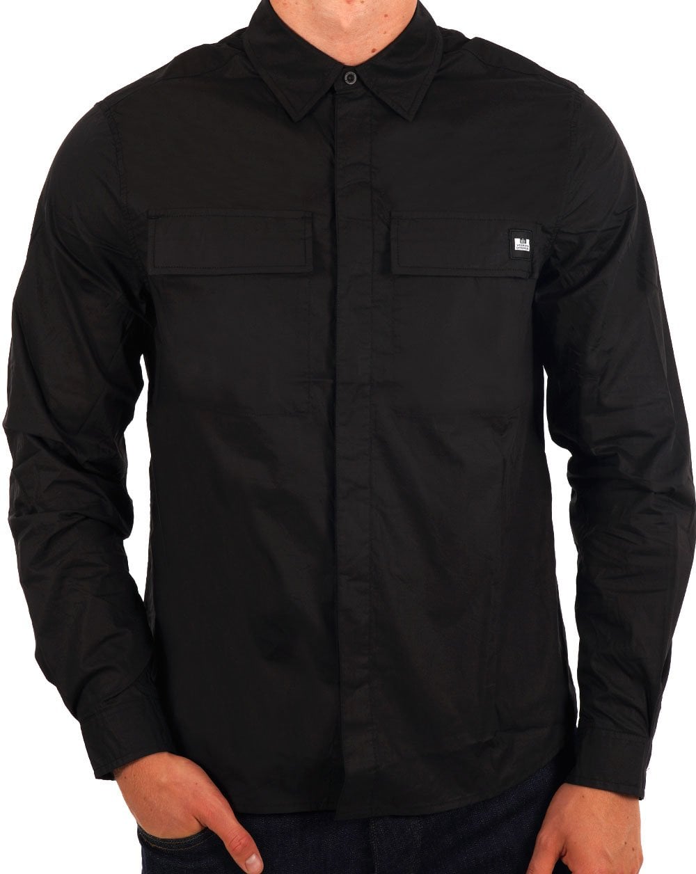 Weekend Offender Janeret Hemd Schwarz