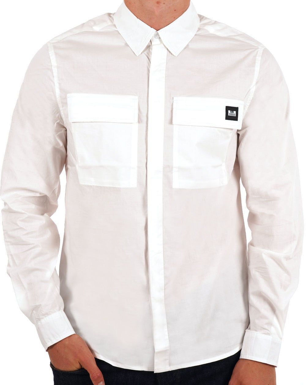 Weekend Offender Janeret Hemd Weiß