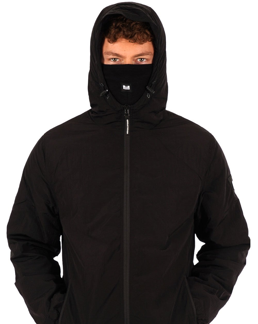 Weekend Offender Technician Wattierte Jacke Schwarz