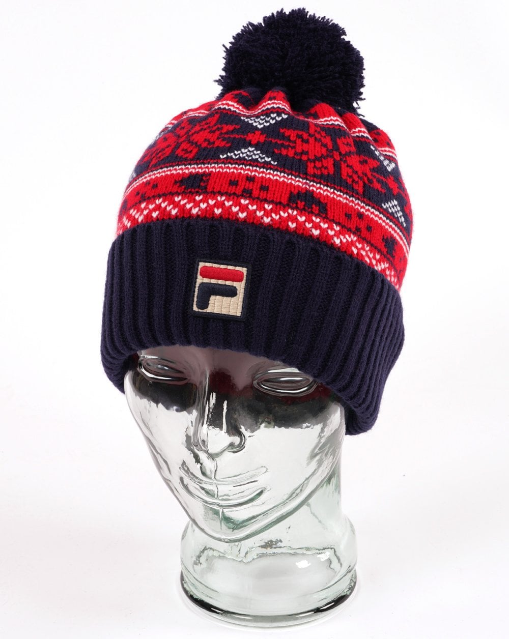 Fila Vintage Trayzon Pom Pom Beanie Marineblau