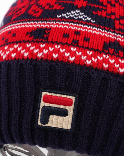 Fila Vintage Trayzon Pom Pom Beanie Marineblau