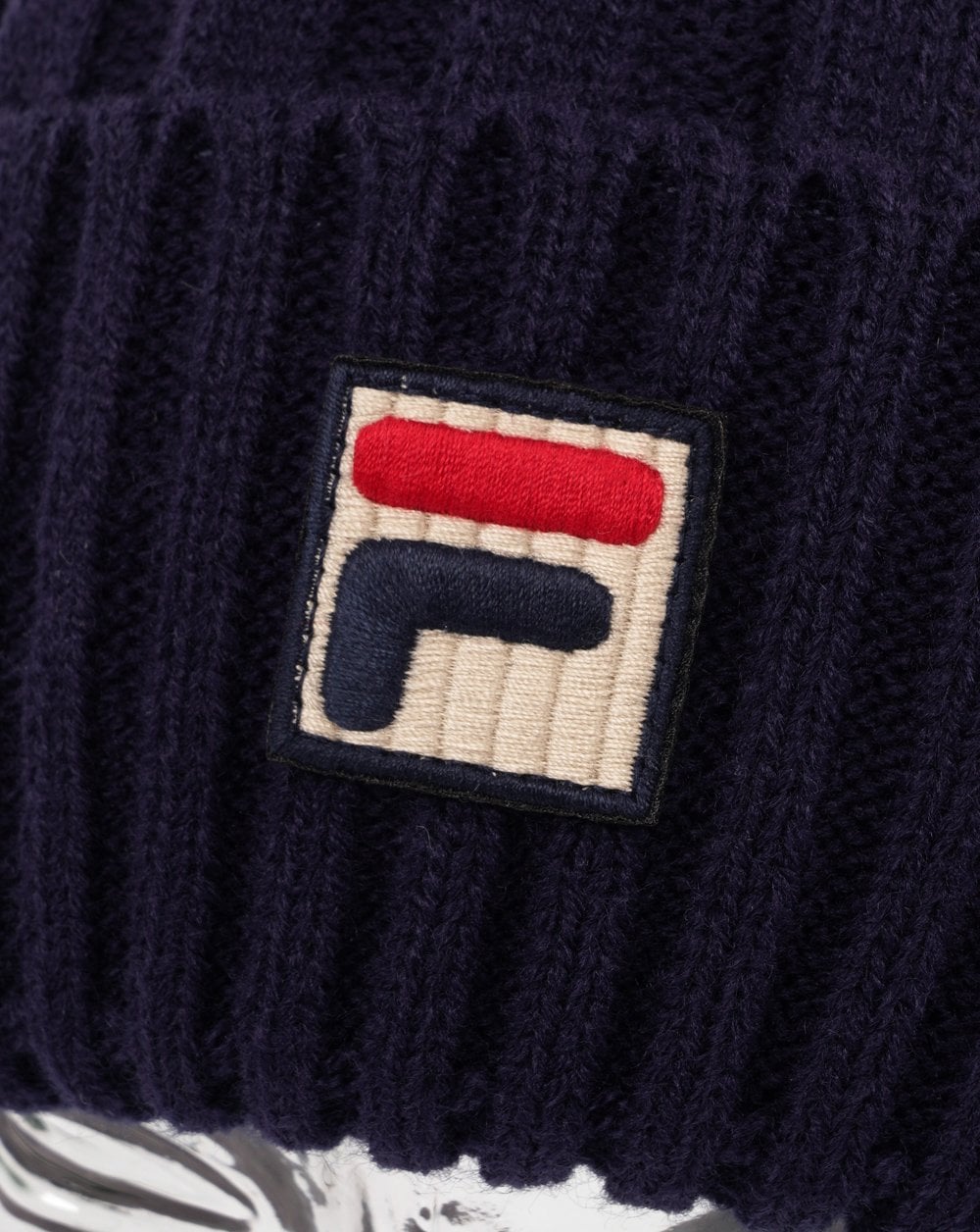 Fila Vintage Teo Pom Pom Beanie Marineblau