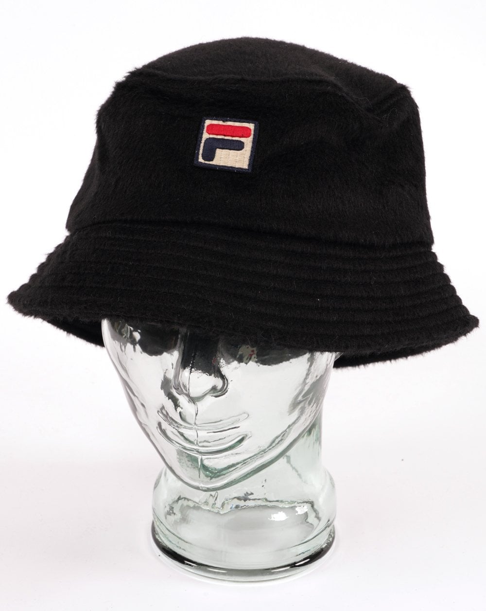 Fila Vintage Elevens Mohair-Bucket-Hut Schwarz