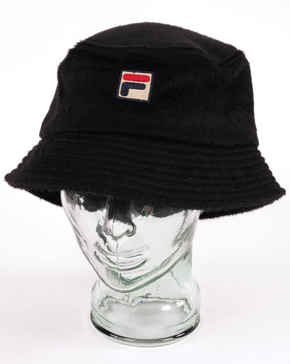 Fila Vintage Elevens Mohair-Bucket-Hut Schwarz