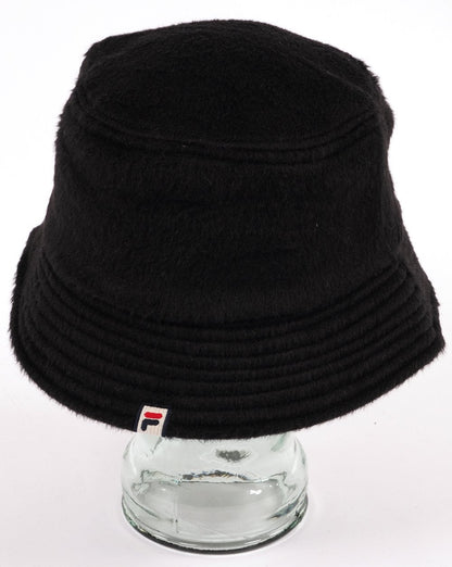 Fila Vintage Elevens Mohair-Bucket-Hut Schwarz