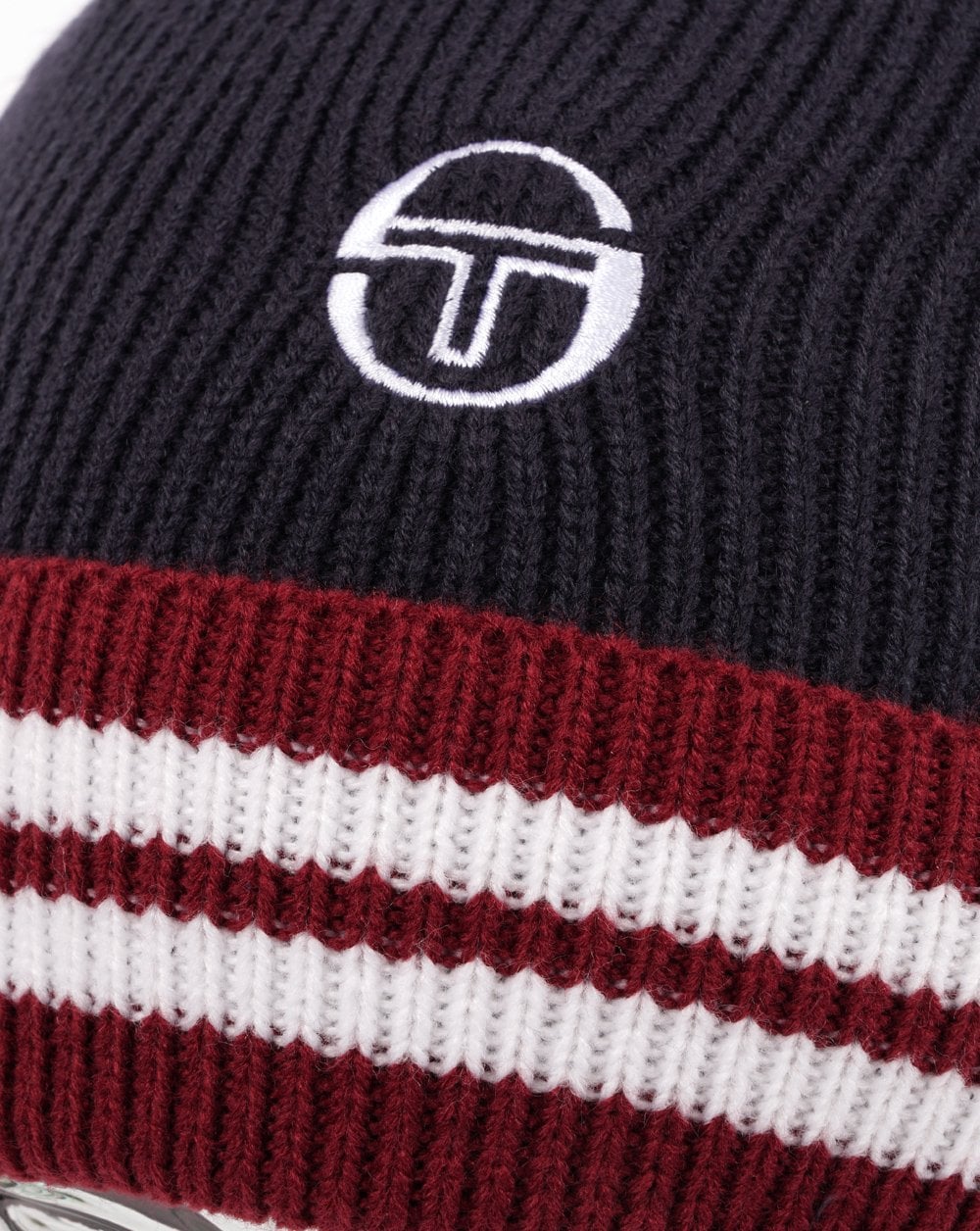 Sergio Tacchini Surge Beanie Marineblau/Weinrot