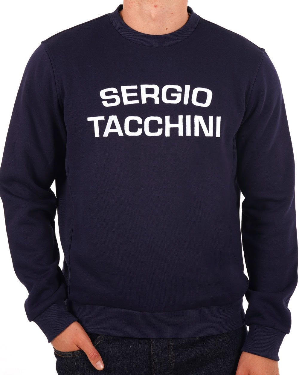 Sergio Tacchini Logo Sweat Marineblau