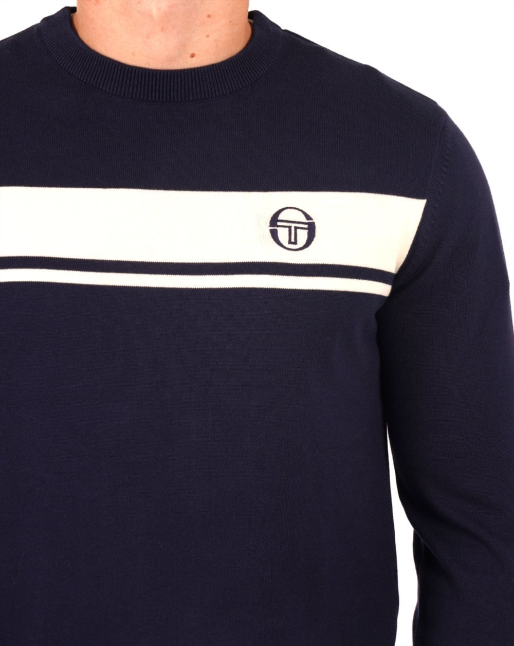 Sergio Tacchini Masters Crew Knit Marineblau