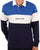 Benetton Rugby Style Polo Shirt Blue/White
