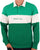 Benetton Rugby Style Polo Shirt Green/White