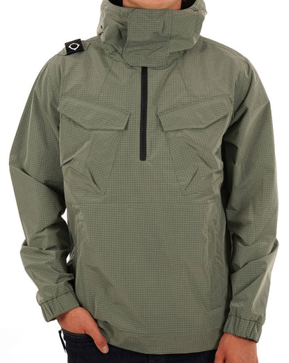 Ma.strum Nylon Grid Smock Loden Forest