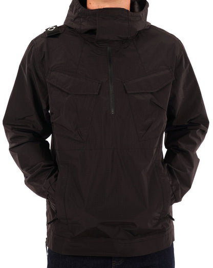 Ma.strum Nylon Grid Smock Schwarz