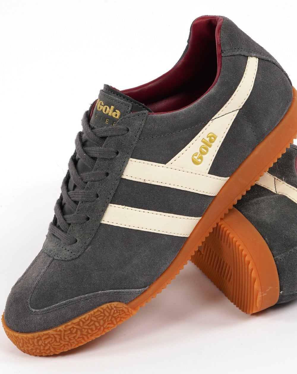 Gola Harrier Wildleder-Sneaker Grau Off-White