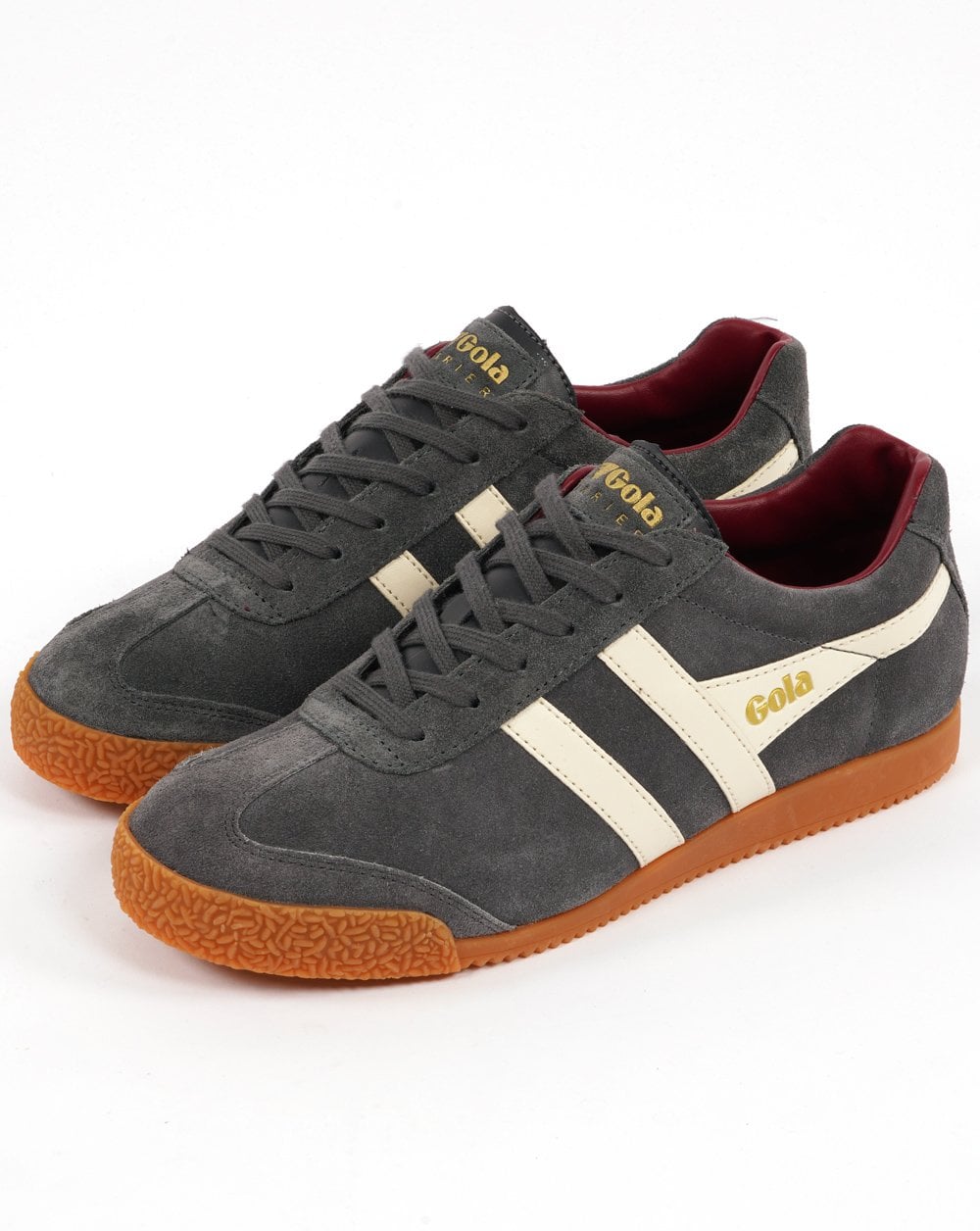 Gola Harrier Wildleder-Sneaker Grau Off-White