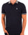 Trojan Dogstooth Collar Polo Navy