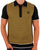 Trojan Squares Panel Knitted Polo Black