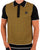 Trojan Squares Panel Knitted Polo Black