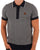 Trojan Patterned Knitted Polo Navy