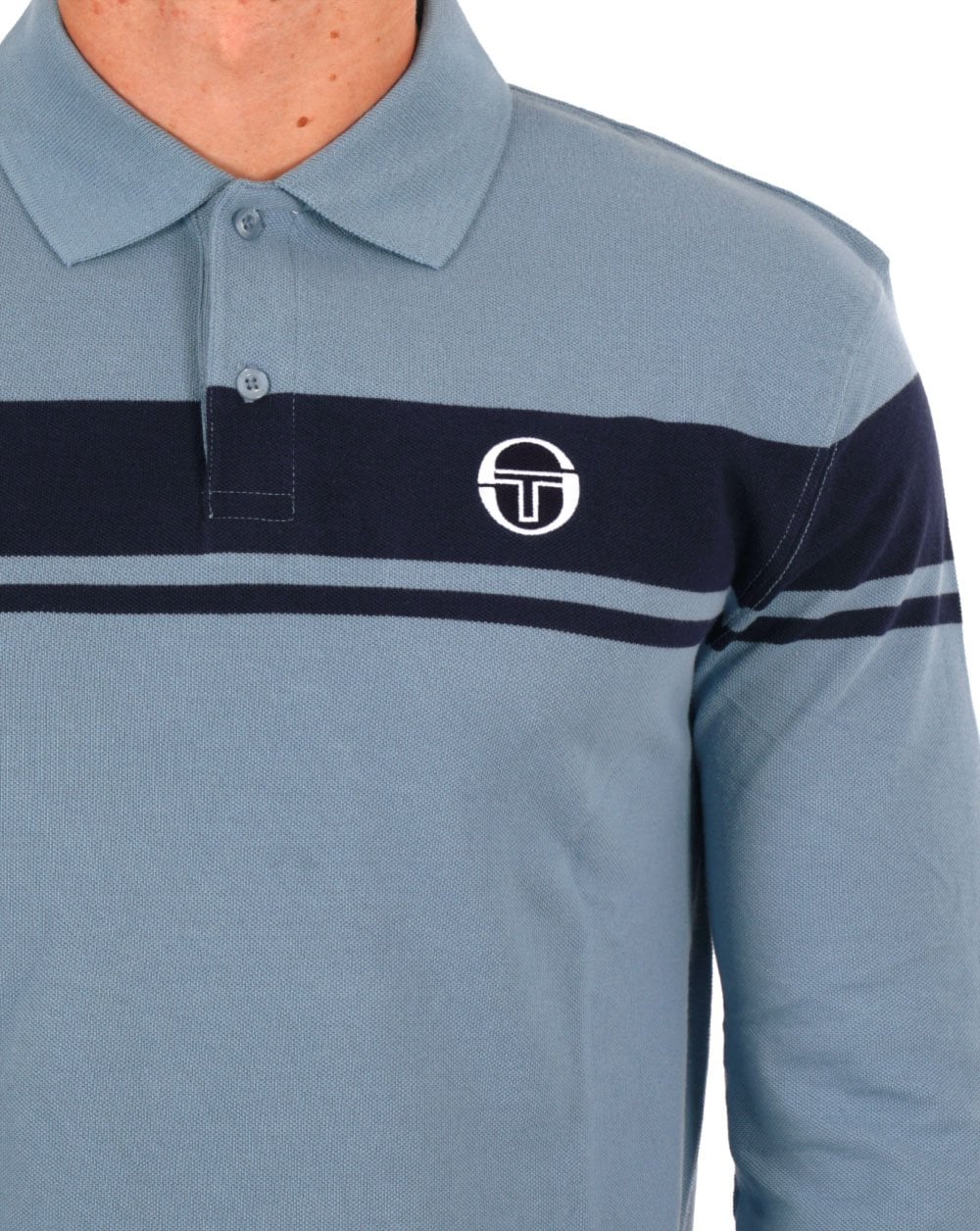 Sergio Tacchini Young Line LS Poloshirt Dunkelblau/Marineblau