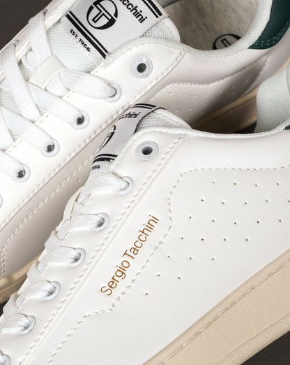 Sergio Tacchini Capri-Trainer Weiß/Dunkelgrün