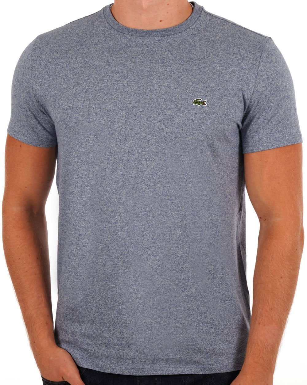 Lacoste – T-Shirt aus Pima-Baumwolle, helles Indigoblau
