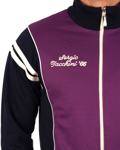 Sergio Tacchini Scirocco 66 Track Top Lila/Marineblau