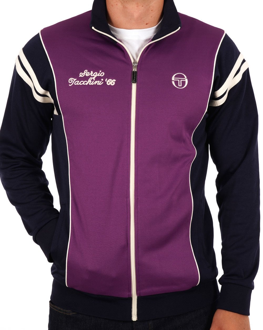 Sergio Tacchini Scirocco 66 Track Top Lila/Marineblau