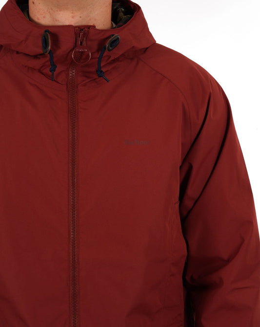 Barbour Barbour Domus Kapuzenjacke Rotbraun
