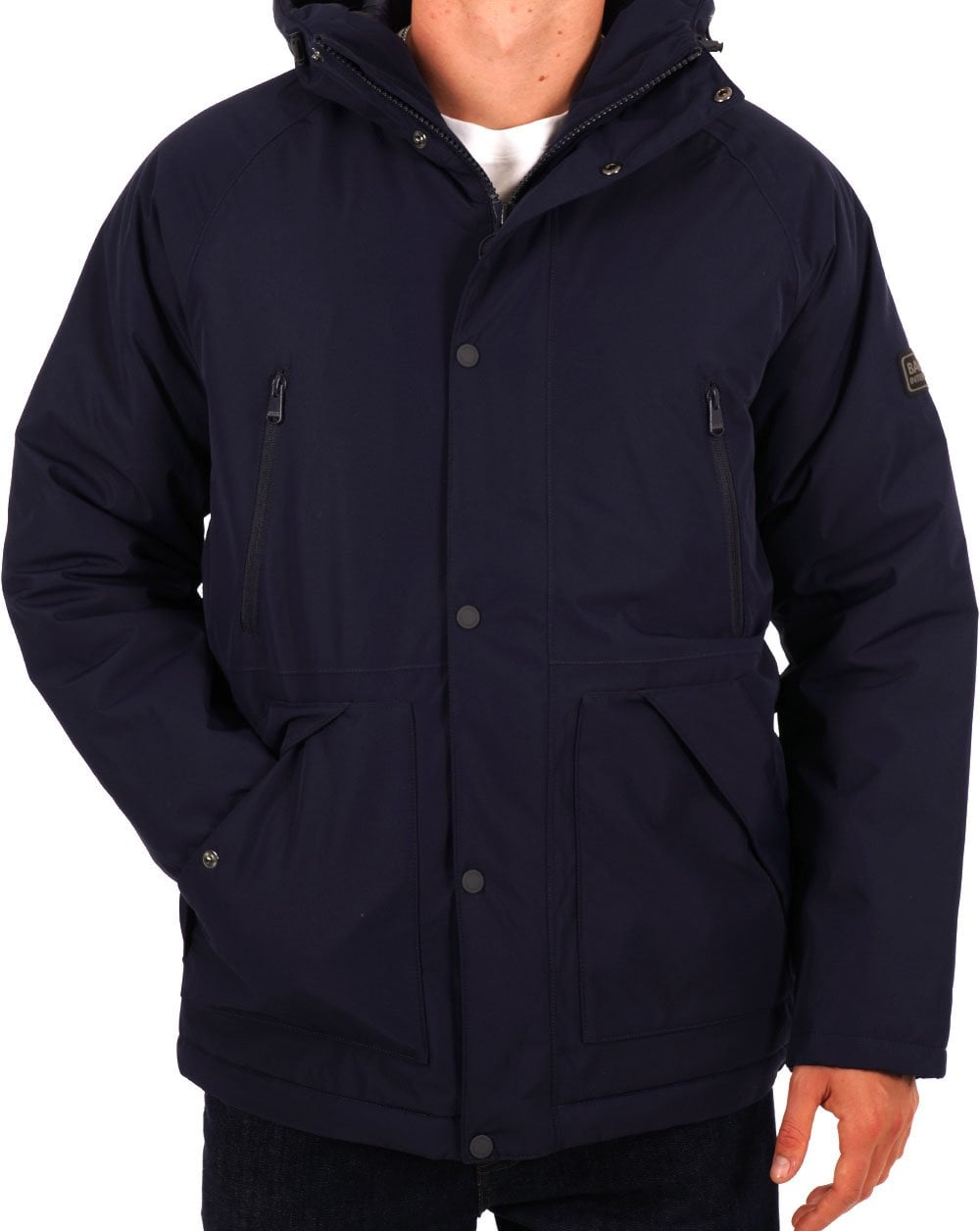 Barbour International Flohmarktjacke Marineblau