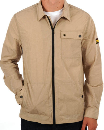 Barbour International Inlet Überhemd Heller Stein