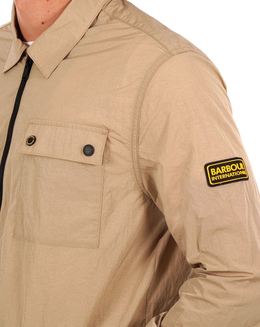 Barbour International Inlet Überhemd Heller Stein