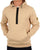 Barbour International Badge Half Zip Hoody Light Stone