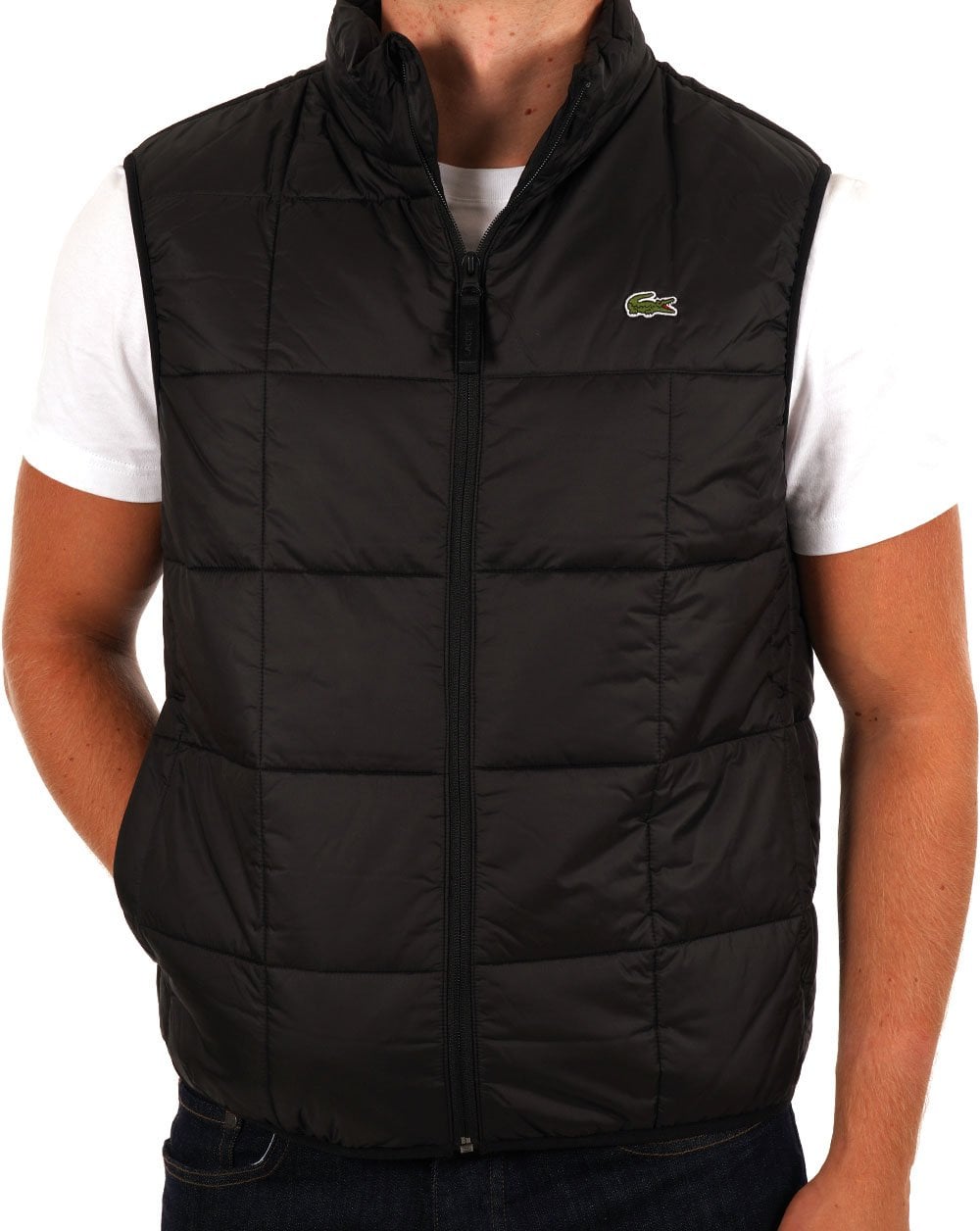 Lacoste Kapuzenweste Schwarz