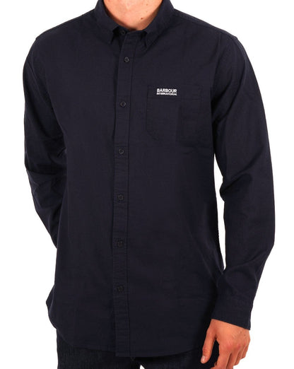 Barbour International Kinetic Hemd Marineblau
