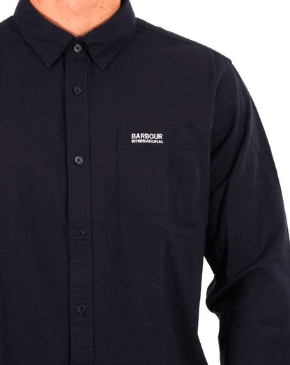 Barbour International Kinetic Hemd Marineblau