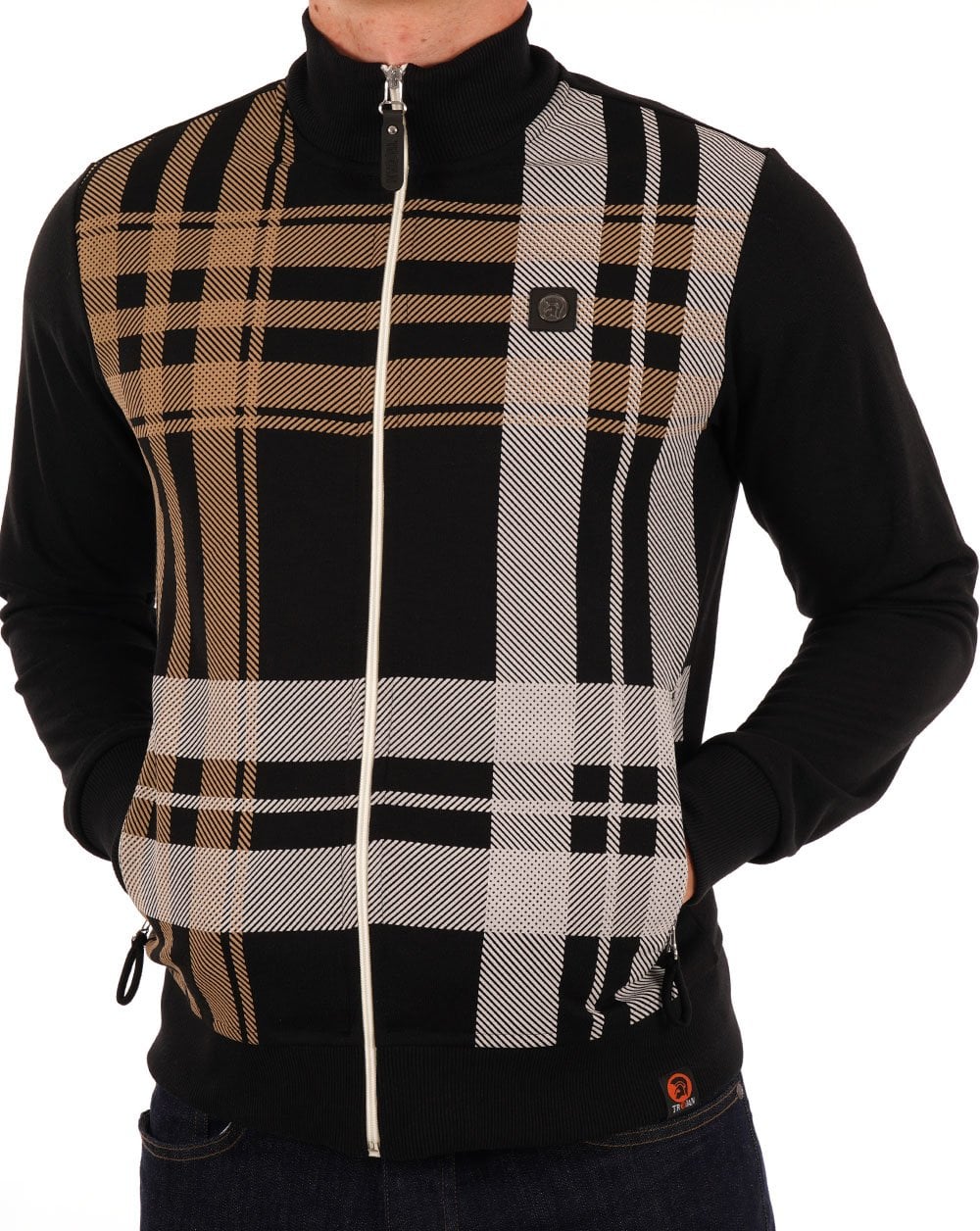 Trojan Check Zip Thru Schwarz