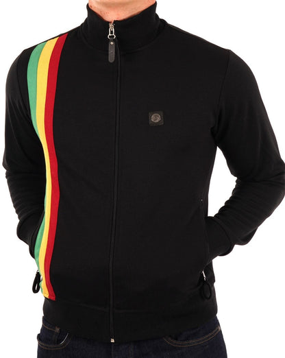 Trojan Racing Stripe Trainingsjacke Schwarz
