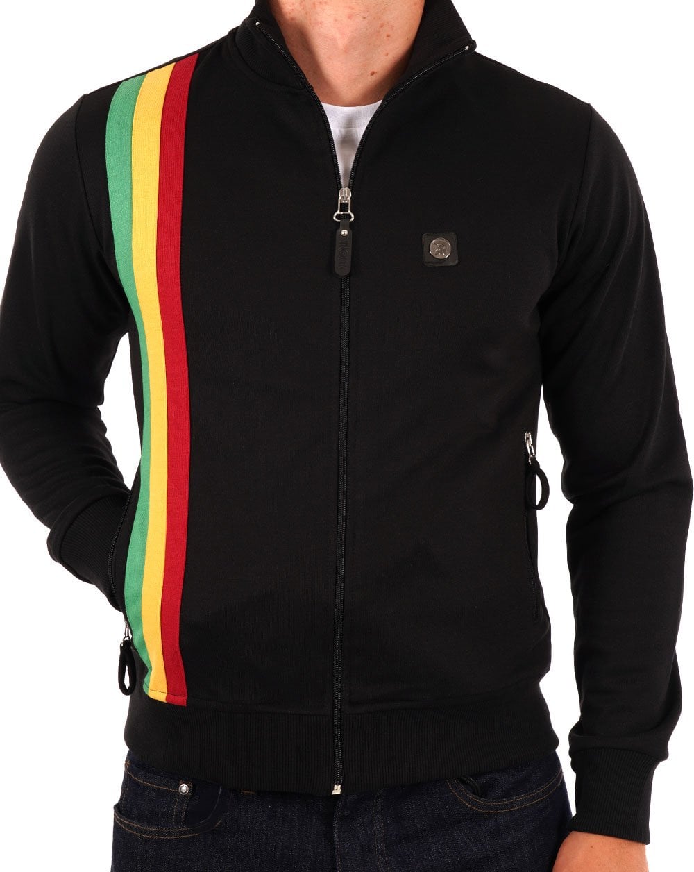 Trojan Racing Stripe Trainingsjacke Schwarz