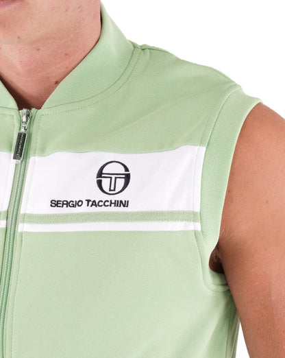 Sergio Tacchini Masters Ärmelloses Trainingstop Grün/Weiß