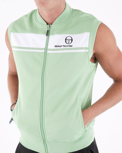 Sergio Tacchini Masters Ärmelloses Trainingstop Grün/Weiß