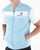 Sergio Tacchini Masters Sleeveless Track Top Sky Blue/White