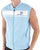 Sergio Tacchini Masters Sleeveless Track Top Sky Blue/White