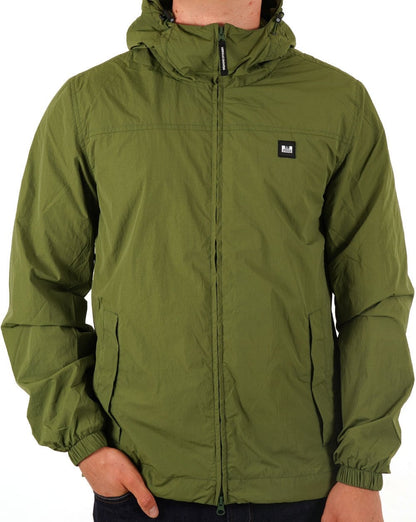 Weekend Offender Windbreaker mit Kapuze Olivgrün