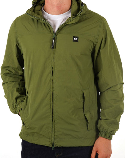 Weekend Offender Windbreaker mit Kapuze Olivgrün